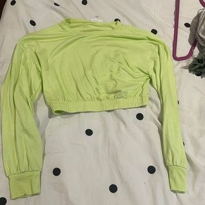 Long sleeve crop top